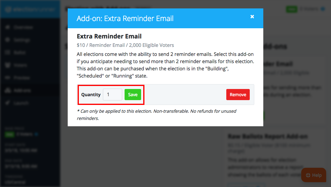 Election Update Add-on